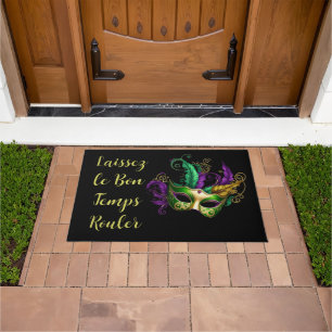 Mardi Gras Mask  Doormat