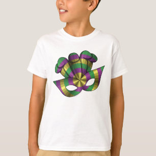 Mardi Gras Mask Kid's and Baby Light Shirt