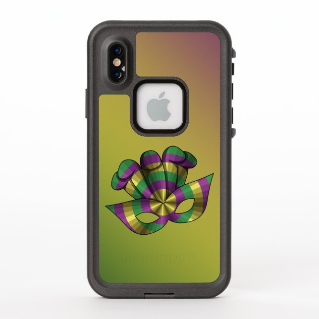 Mardi Gras Mask Lifeproof Case (Back)