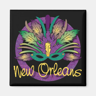 Mardi Gras Mask Magnet - New Orleans, LA