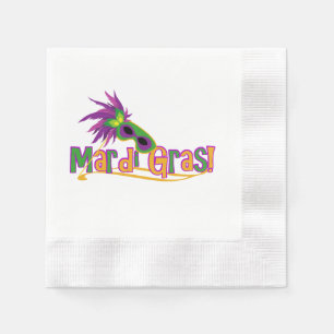 Mardi Gras Mask Napkin