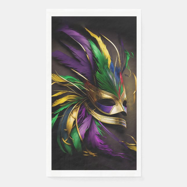 Mardi Gras Mask Napkin (Front)