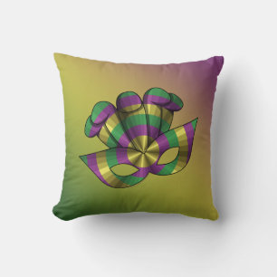 Mardi Gras Mask Pillow