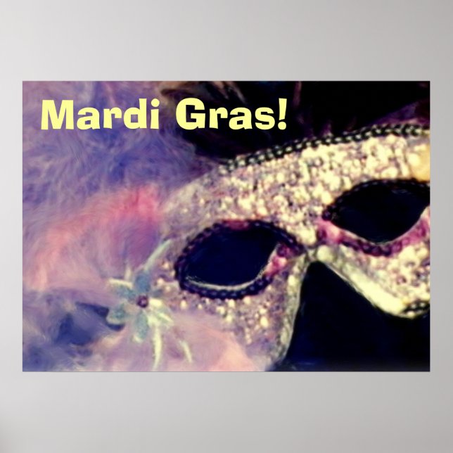 Mardi Gras Mask poster (Front)