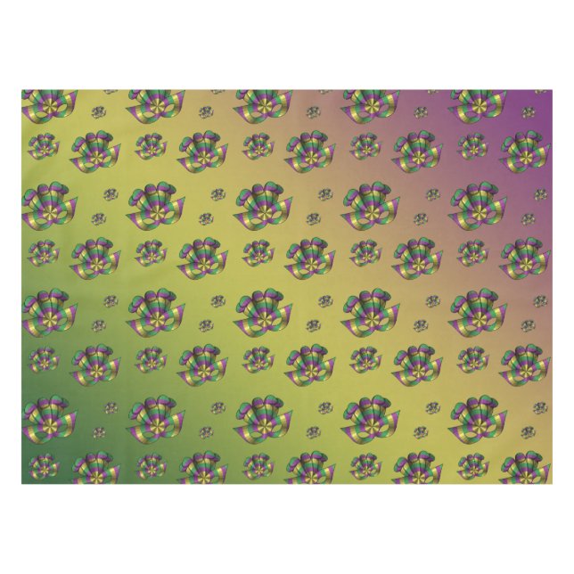 Mardi Gras Mask Tablecloth (Front (Horizontal))