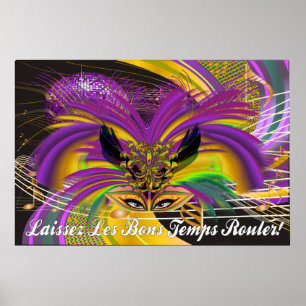 Mardi Gras Mask The Queen II Poster