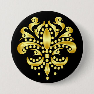 Mardi-Gras-Mask-The-Queen-V-4 7.5 Cm Round Badge