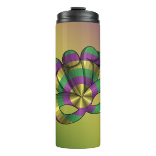 Mardi Gras Mask Thermal Tumbler