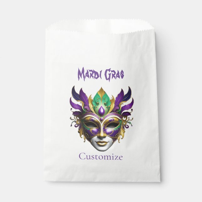 Mardi Gras Mask Thunder_Cove Favour Bags (Front)