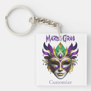 Mardi Gras Mask Thunder_Cove Key Ring