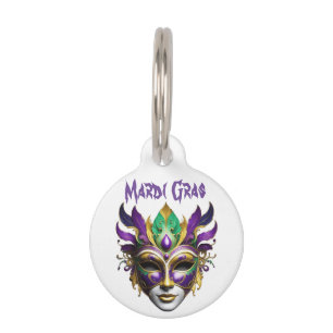 Mardi Gras Mask Thunder_Cove Pet Tag