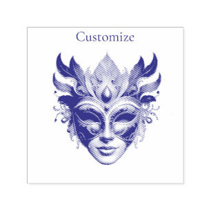 Mardi Gras Mask Thunder_Cove  Self-inking Stamp