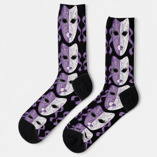 Mardi Gras Mask Thunder_Cove Socks