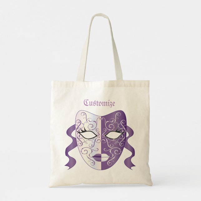 Mardi Gras Mask Thunder_Cove Tote Bag (Back)