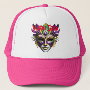 Mardi Gras Mask Thunder_Cove Trucker Hat