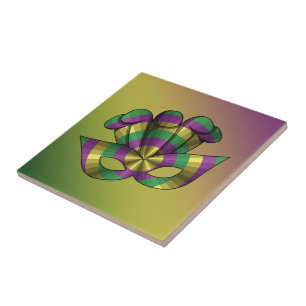 Mardi Gras Mask Tile