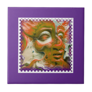Mardi Gras Mask Tile