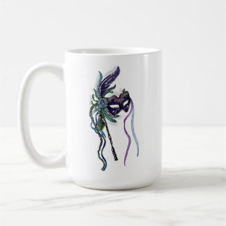 Mardi Gras Mask with feathers Coffee Mug