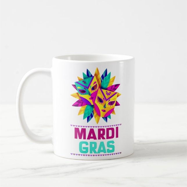 Mardi Gras Masks Classic Mug (Left)