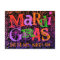 Mardi Gras Masks Colourful Typography Save the Dat