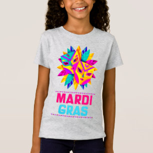 Mardi Gras Masks Kids Shirt