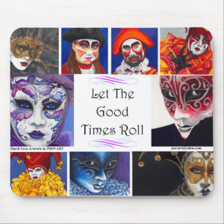 Mardi Gras Masks Mouse Mat