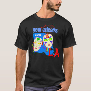 Mardi Gras Masks party Louisiana LA New Orleans T-Shirt