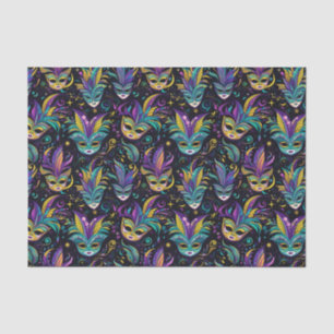 Mardi Gras Masks pattern Tissue Paper
