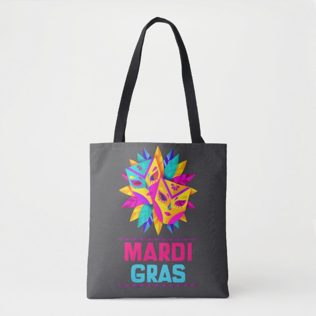 Mardi Gras Masks Tote Bag (Front)
