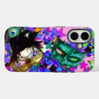 MARDI GRAS MASQUERADE BALL MASK  confetti