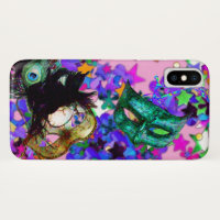 MARDI GRAS MASQUERADE BALL MASK confetti