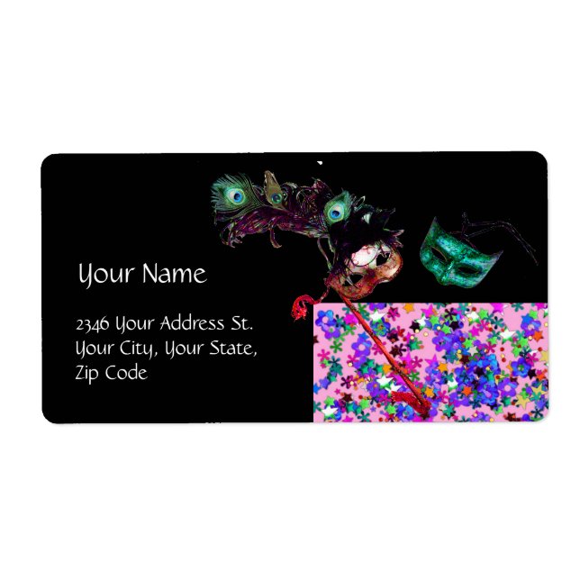 MARDI GRAS MASQUERADE confetti (Front)