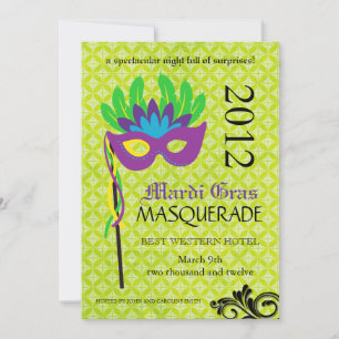 Mardi Gras Masquerade Invitation