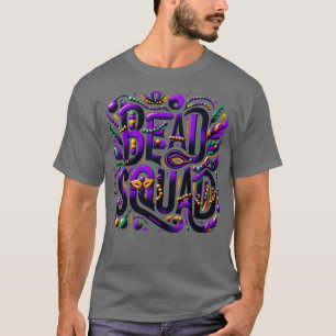 Mardi Gras Masquerade Mask Bead Parade Women Men K T-Shirt