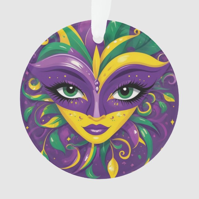 Mardi Gras Masquerade  Ornament (Front)