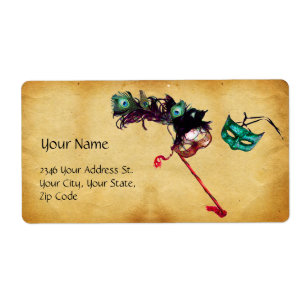 MARDI GRAS MASQUERADE parchment