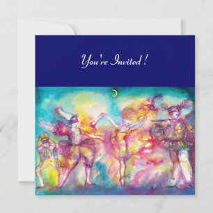 MARDI GRAS MASQUERADE PARTY ,Dance,Music Invitation