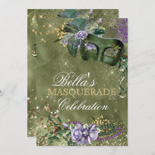 Mardi Gras Masquerade Party Invitation
