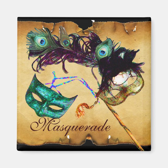 MARDI GRAS MASQUERADE PARTY MAGNET (Front)