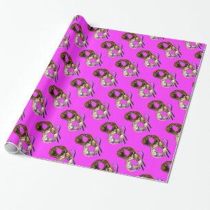 MARDI GRAS MASQUERADE purple Wrapping Paper