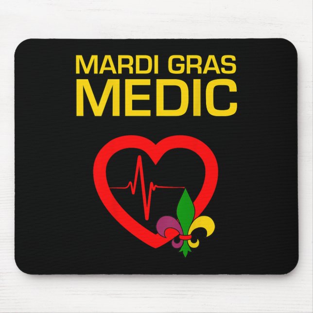 Mardi Gras Medic  Mouse Mat (Front)