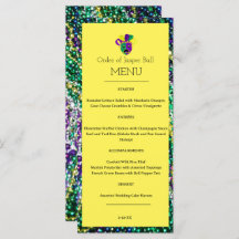 Mardi Gras Menu