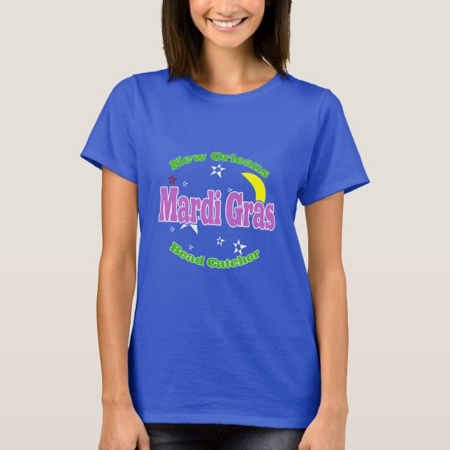 Mardi Gras Metre Beads  T-Shirt (Front)