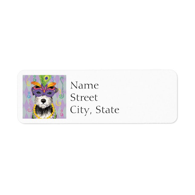 Mardi Gras Mini Schnauzer (Front)