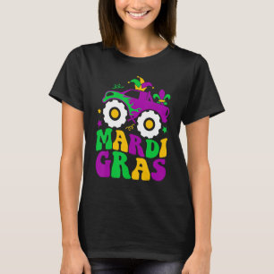 Mardi Gras Monster Truck Fleur de Lis Fat Tuesday T-Shirt
