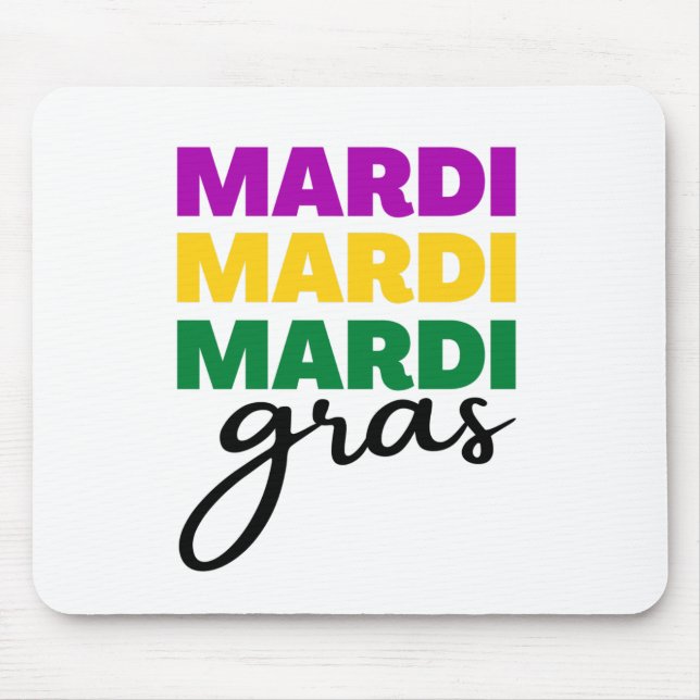 Mardi Gras Mouse Mat (Front)