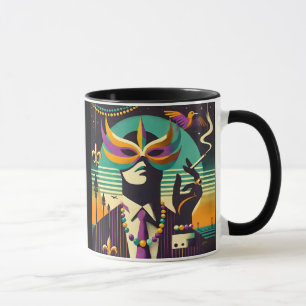 Mardi Gras Mr. Death The Smoking Man Mug