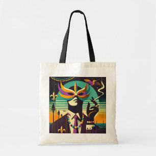 Mardi Gras Mr. Death The Smoking Man Tote Bag