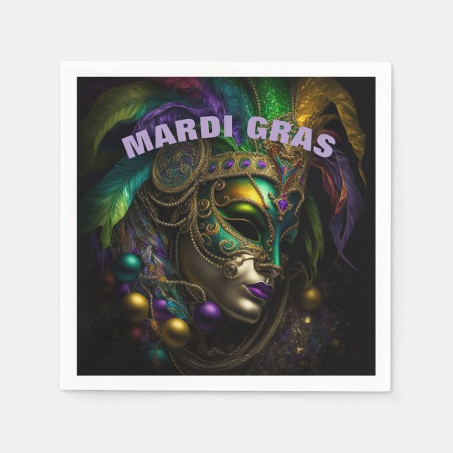 Mardi Gras  Napkin (Front)