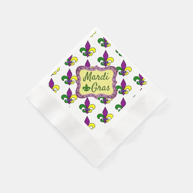Mardi Gras Napkin (Corner)